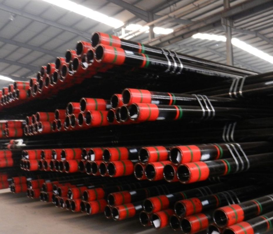 API 5CT Standard 13-3/8 54.5lb/ft J55 Casing Joint BTC Oil Tubing And Casing Complete With Safety Rings And With Nipples (Стандарт API 5CT 13-3/8 54,5лб/фут J55 корпус совместный BTC трубки для масла и корпус с защитными кольцами и сосками)